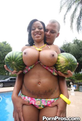 54432092 006 24ad 262x388 - Fleshy black bra buster Natasha Dulce receives a cumshot on her massive big tits after a boob fuck